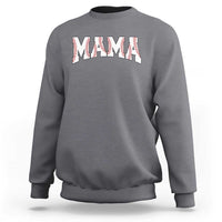 Baseball Mama Sweatshirt Retro Varsity Baseball Season Mom Raising Ballers