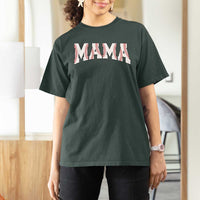 Baseball Mama T Shirt For Women Retro Varsity Baseball Season Mom Raising Ballers