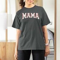 Baseball Mama T Shirt For Women Retro Varsity Baseball Season Mom Raising Ballers