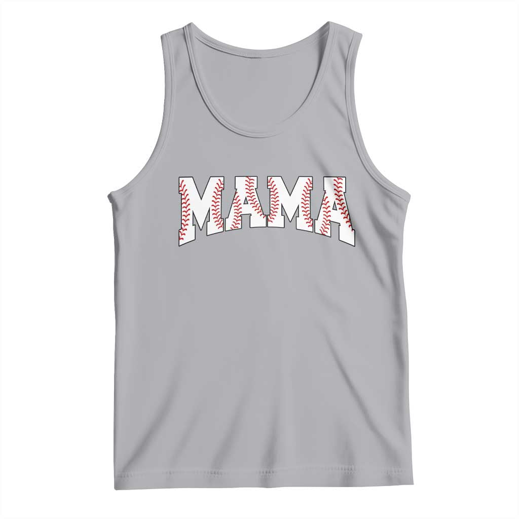 Baseball Mama Tank Top Retro Varsity Baseball Season Mom Raising Ballers