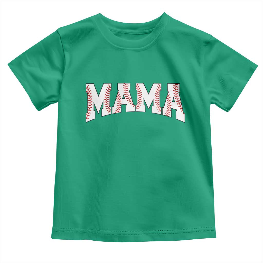 Baseball Mama Toddler T Shirt Retro Varsity Baseball Season Mom Raising Ballers