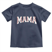 Baseball Mama Toddler T Shirt Retro Varsity Baseball Season Mom Raising Ballers