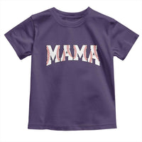 Baseball Mama Toddler T Shirt Retro Varsity Baseball Season Mom Raising Ballers