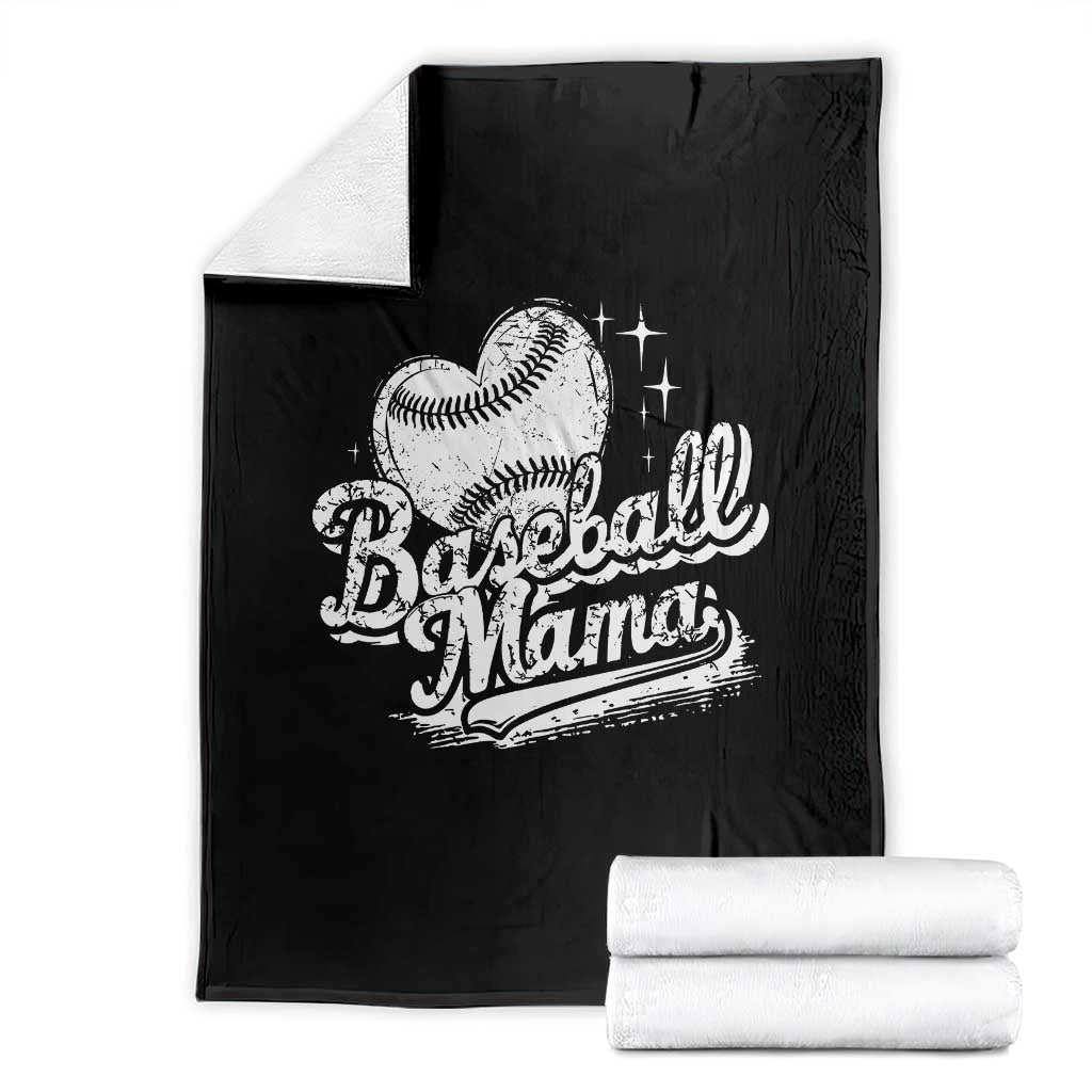 Baseball Mama Throw Blanket Baseball Season Mom Raising Ballers