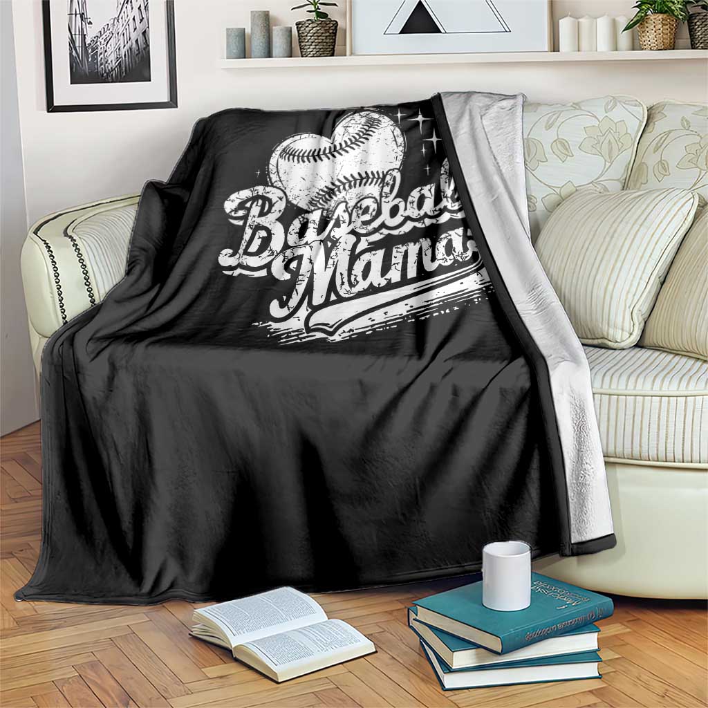 Baseball Mama Throw Blanket Baseball Season Mom Raising Ballers