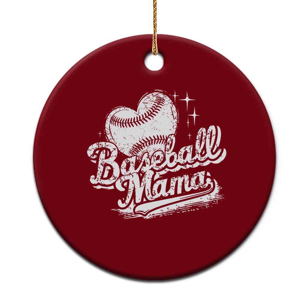 Baseball Mama Ceramic Ornament Baseball Season Mom Raising Ballers