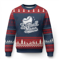 Baseball Mama Ugly Christmas Sweater Baseball Season Mom Raising Ballers