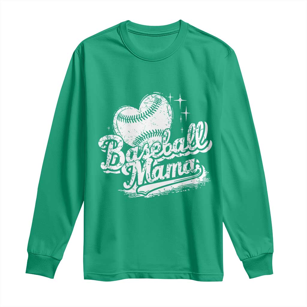 Baseball Mama Long Sleeve Shirt Baseball Season Mom Raising Ballers