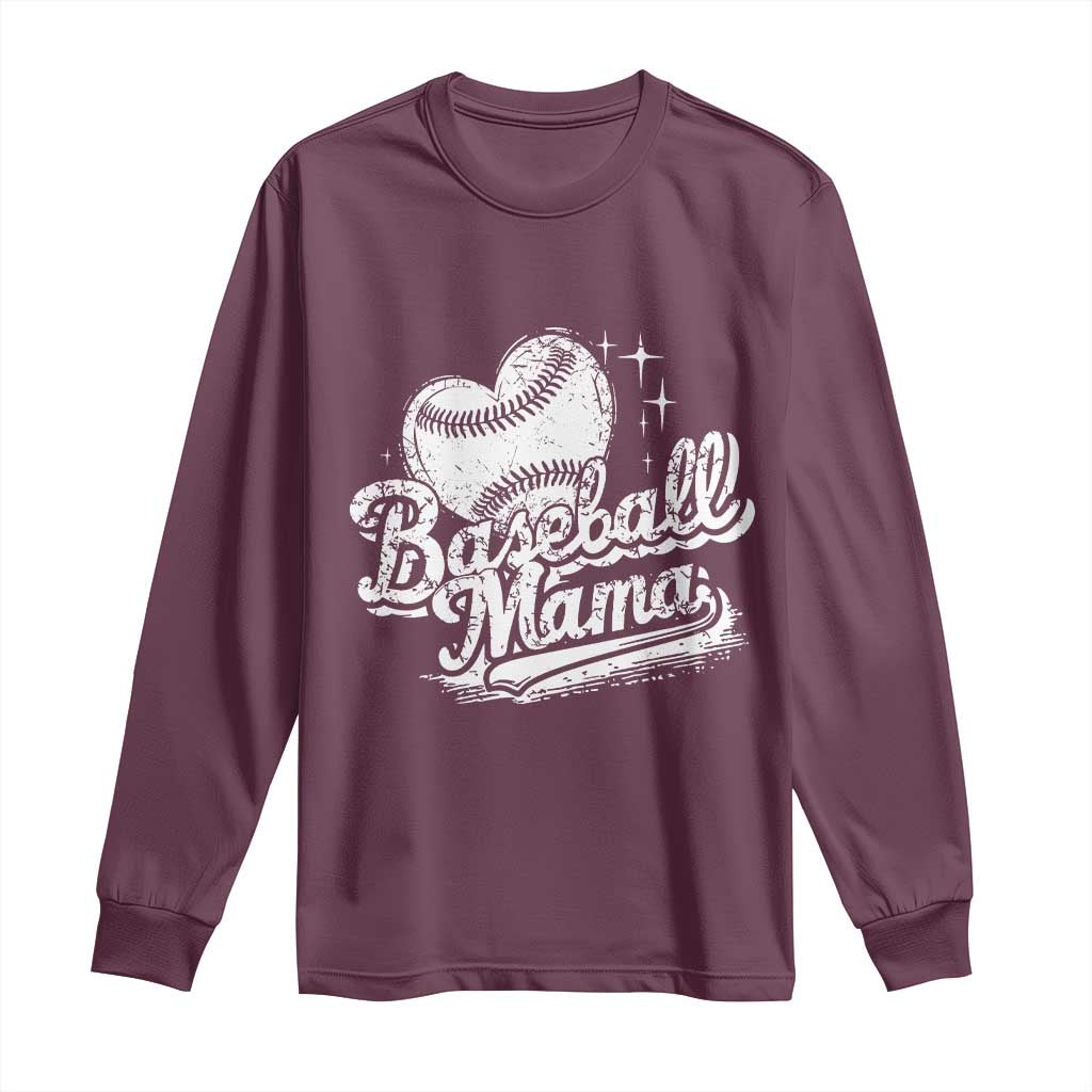 Baseball Mama Long Sleeve Shirt Baseball Season Mom Raising Ballers
