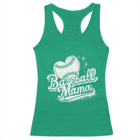 Baseball Mama Racerback Tank Top Baseball Season Mom Raising Ballers
