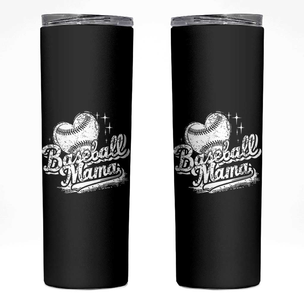 Baseball Mama Skinny Tumbler Baseball Season Mom Raising Ballers
