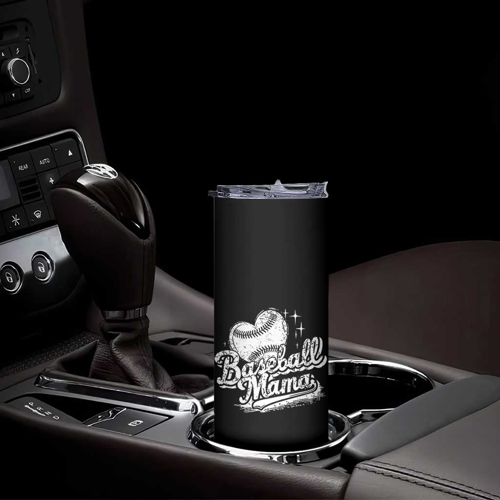 Baseball Mama Skinny Tumbler Baseball Season Mom Raising Ballers