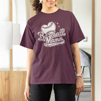Baseball Mama T Shirt For Women Baseball Season Mom Raising Ballers