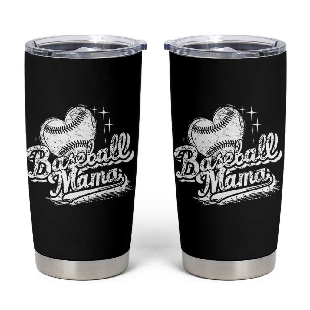 Baseball Mama Tumbler Cup Baseball Season Mom Raising Ballers