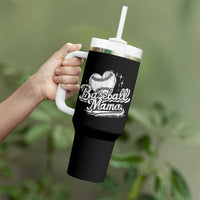 Baseball Mama Tumbler With Handle Baseball Season Mom Raising Ballers
