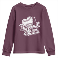 Baseball Mama Youth Sweatshirt Baseball Season Mom Raising Ballers