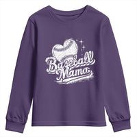 Baseball Mama Youth Sweatshirt Baseball Season Mom Raising Ballers