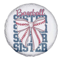 Baseball Sister Spare Tire Cover Coquette Bow Biggest Fan Sport Lovers Girl