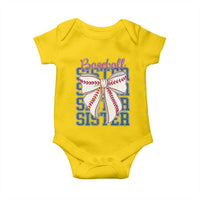 Baseball Sister Baby Onesie Coquette Bow Biggest Fan Sport Lovers Girl