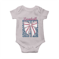 Baseball Sister Baby Onesie Coquette Bow Biggest Fan Sport Lovers Girl