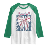 Baseball Sister Raglan Shirt Coquette Bow Biggest Fan Sport Lovers Girl