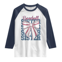 Baseball Sister Raglan Shirt Coquette Bow Biggest Fan Sport Lovers Girl
