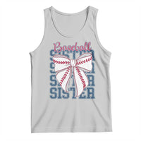 Baseball Sister Tank Top Coquette Bow Biggest Fan Sport Lovers Girl