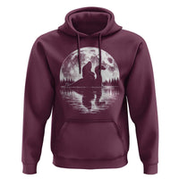 Funny Bigfoot Loch Ness Monster Hoodie Retro Sasquatch Nessie Funny Cryptid Moon
