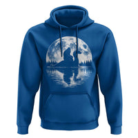 Funny Bigfoot Loch Ness Monster Hoodie Retro Sasquatch Nessie Funny Cryptid Moon