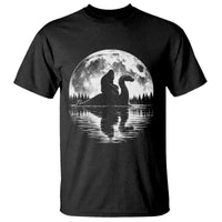 Funny Bigfoot Loch Ness Monster T Shirt Retro Sasquatch Nessie Funny Cryptid Moon