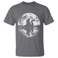Funny Bigfoot Loch Ness Monster T Shirt Retro Sasquatch Nessie Funny Cryptid Moon