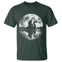 Funny Bigfoot Loch Ness Monster T Shirt Retro Sasquatch Nessie Funny Cryptid Moon