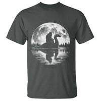 Funny Bigfoot Loch Ness Monster T Shirt Retro Sasquatch Nessie Funny Cryptid Moon