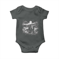 Bigfoot Loch Ness Monster Baby Onesie Funny Retro Sasquatch Nessie Funny Cryptid Vintage Graphic