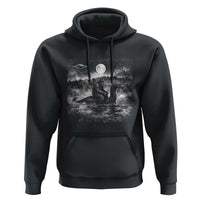Bigfoot Loch Ness Monster Hoodie Funny Retro Sasquatch Nessie Funny Cryptid Vintage Graphic