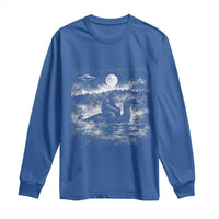 Bigfoot Loch Ness Monster Long Sleeve Shirt Funny Retro Sasquatch Nessie Funny Cryptid Vintage Graphic
