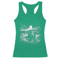 Bigfoot Loch Ness Monster Racerback Tank Top Funny Retro Sasquatch Nessie Funny Cryptid Vintage Graphic
