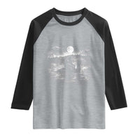 Bigfoot Loch Ness Monster Raglan Shirt Funny Retro Sasquatch Nessie Funny Cryptid Vintage Graphic