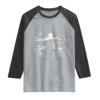 Bigfoot Loch Ness Monster Raglan Shirt Funny Retro Sasquatch Nessie Funny Cryptid Vintage Graphic