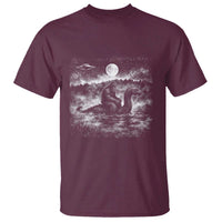 Bigfoot Loch Ness Monster T Shirt Funny Retro Sasquatch Nessie Funny Cryptid Vintage Graphic