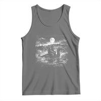 Bigfoot Loch Ness Monster Tank Top Funny Retro Sasquatch Nessie Funny Cryptid Vintage Graphic