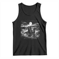Bigfoot Loch Ness Monster Tank Top Funny Retro Sasquatch Nessie Funny Cryptid Vintage Graphic