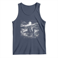 Bigfoot Loch Ness Monster Tank Top Funny Retro Sasquatch Nessie Funny Cryptid Vintage Graphic