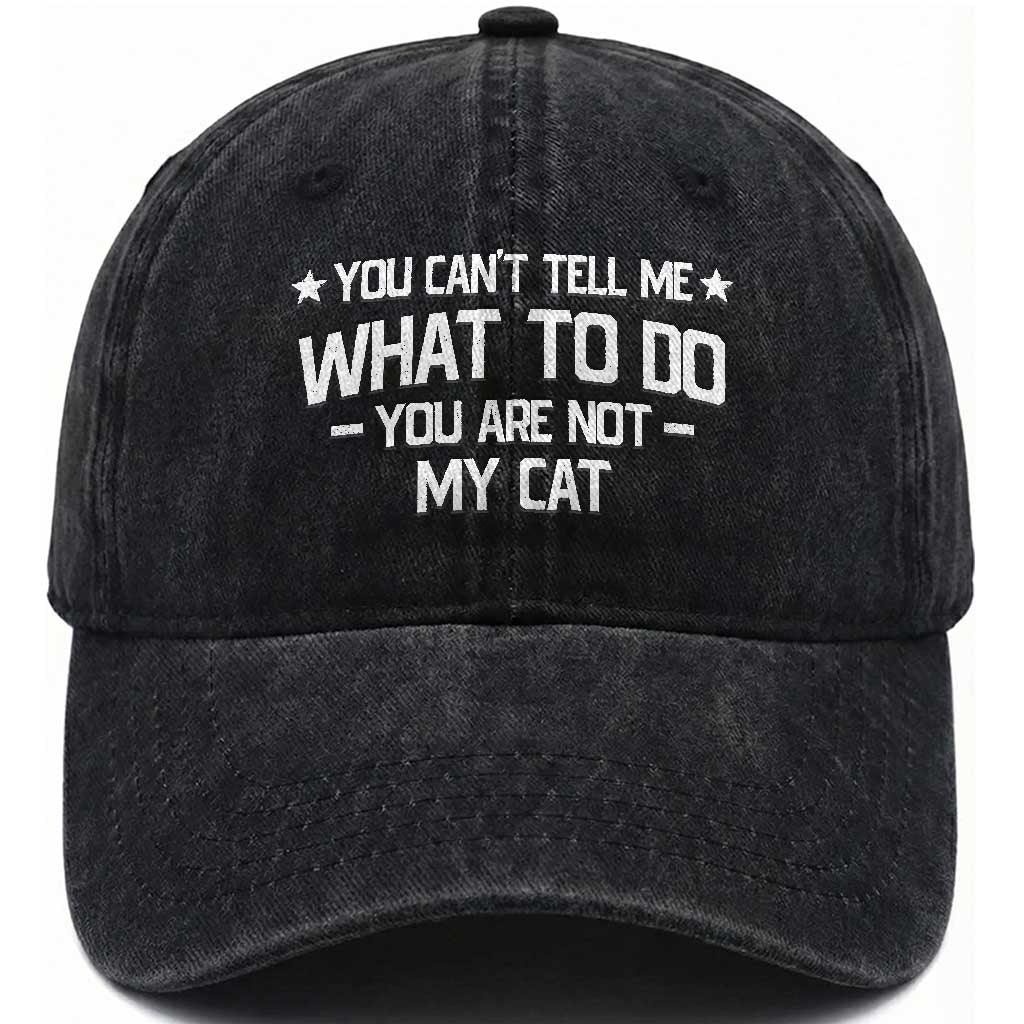 Funny Dog Lovers Washed Cotton Baseball Cap You Cant Tell Me What To Do You Are Not My Dog