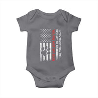 Funny Dog Lovers Baby Onesie You Cant Tell Me What To Do Youre Not My Dog USA Flag