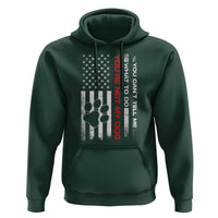 Funny Dog Lovers Hoodie You Cant Tell Me What To Do Youre Not My Dog USA Flag