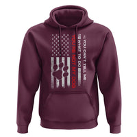 Funny Dog Lovers Hoodie You Cant Tell Me What To Do Youre Not My Dog USA Flag