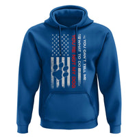 Funny Dog Lovers Hoodie You Cant Tell Me What To Do Youre Not My Dog USA Flag