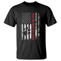 Funny Dog Lovers T Shirt You Cant Tell Me What To Do Youre Not My Dog USA Flag