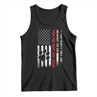 Funny Dog Lovers Tank Top You Cant Tell Me What To Do Youre Not My Dog USA Flag